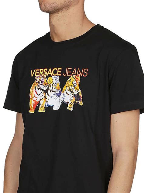 versace jeans womens t shirt|versace jeans tiger t shirt.